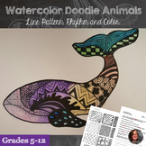 Watercolor Zentangle Animals - Beginning Watercolor, Rhyth
