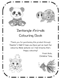 Zentangle Animals Colouring Book for Kids and Adults
