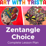 Zentangle Drawing Choice Art Lesson for All Ages