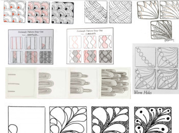 Zentangle Drawing Resource - Reference Photos - Idea Sheets | TPT