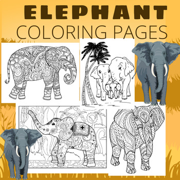 Discover the Beauty of Elephants with Our Printable Coloring Sheets, 100  Pages