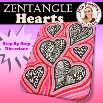 Preview of Zentangle Hearts