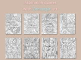 Zentangle Inspirational Coloring Pages