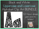 Uppercase and Lowercase Alphabet Clip Art BUNDLE