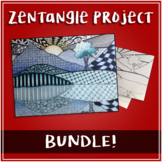 Zentangle Landscapes | Art Project BUNDLE