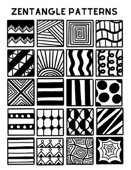 Zentangle Patterns 40 Patterns! by MsJess | TPT