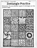 Zentangle Practice Activity and Example - Engaging!