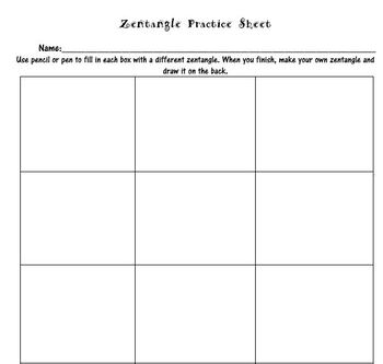 Free Printable Zentangle Squares