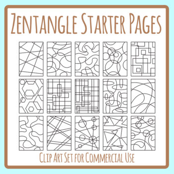 zentangle patterns in color