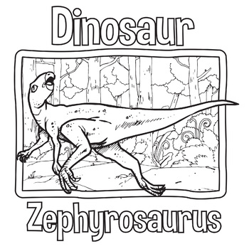 zephyrosaurus coloring page