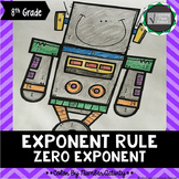 Zero Exponent Rule Color By Number Activity 8.EE.A.1