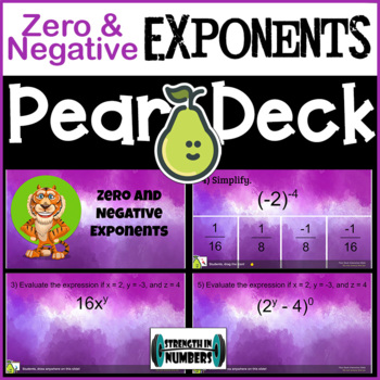 Preview of Zero & Negative Exponents Digital Activity for Pear Deck/Google Slides
