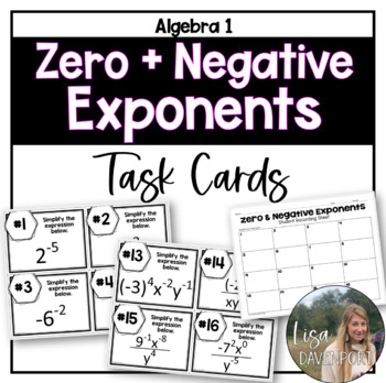 zero and negative exponents common core algebra 1 homework answers