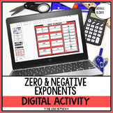Zero and Negative Exponent Digital Matching Pages