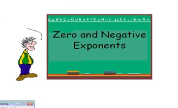 Preview of Zero and Negative Exponents