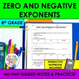 Zero and Negative Exponents Notes & Practice | Guided Notes