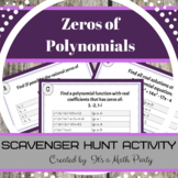 Zeros of Polynomial Functions - Real & Complex