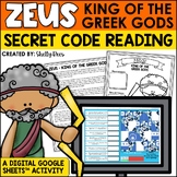 Zeus & Greek Mythology Secret Code Reading for Google Sheets™