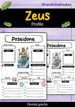 Preview of Zeus profilo - Divinità greche (Italiano)