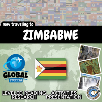 Preview of Zimbabwe - Global Studies - Leveled Reading, Activities, Slides & Digital INB