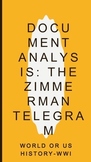 Zimmerman Telegram Close Reading