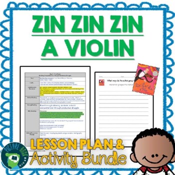 Preview of Zin Zin Zin a Violin by Lloyd Moss Lesson Plan and Activities