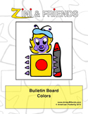 Zini And Friends Colors Bulletin Board Packet