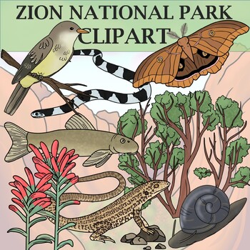 Preview of Zion National Park Clipart