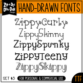 Zip-A-Dee-Doo-Dah Designs Font Collection 3 — Includes Com