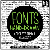 Zippy Fonts Complete Bundle {Zip-A-Dee-Doo-Dah Designs}