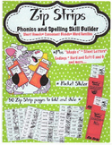 Zip Strip Phonics and Spelling Skill Builders - Short Vowels