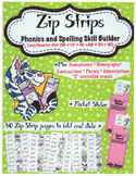 Zip Strip Phonics and Spelling Skill Builders - Long Vowels