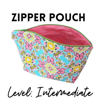 Preview of Zipper Pouch Project: Intermediate