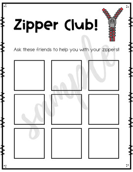 Zipper Picture for Classroom / Therapy Use - Great Zipper Clipart