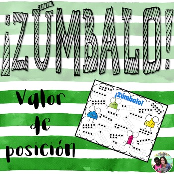 Preview of ¡Zúmbalo! 20 Bump math games in Spanish - Place Value Edition