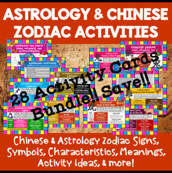 Preview of Zodiac Activities (Astrology and Chinese) Bundle