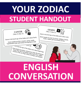 Preview of Zodiac Explanation - Simplified - EFL ESL Conversation Class - Personality