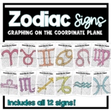 Zodiac Signs- Graphing on the Coordinate Plane Mystery Picture