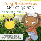 Zoey & Sassafras Grumplets and Pests Vocabulary Freebie