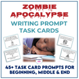Zombie Apocalypse Fun Writing Prompt Task Cards Middle Sch