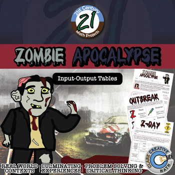 Preview of Zombie Apocalypse - Input-Output Tables - Pandemics - 21st Century Math Project