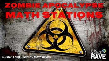 Preview of Zombie Apocalypse - Math Stations!