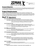 Zombie Apocalypse Project Overview and Rubrics