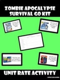 Zombie Apocalypse Survival Go Kit Unit Rate Activity 