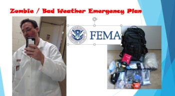Preview of Zombie / Bad Weather Emergency Plan