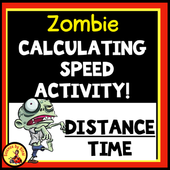 Preview of Zombie Finding Speed Indoor or Outdoor Running Activity- Distance Time