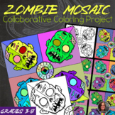 Zombie Coloring Mosaic - Zombie/Halloween Collaborative Co