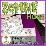 Zombie Hunt - Halloween Speech Therapy FREEBIE - Low Prep Games