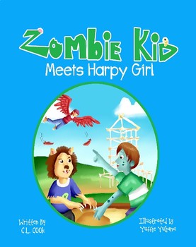 Preview of Zombie Kid Meets Harpy Girl- Free Classroom Book