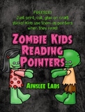 Zombie Kids Reading Pointers Freebie